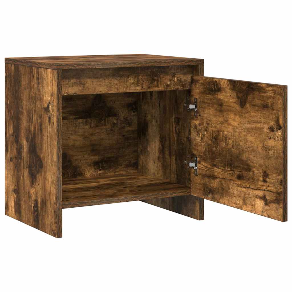 vidaXL Bedside Cabinet | Set of 2 | Smoked Oak | Engineered Wood | Medium 6