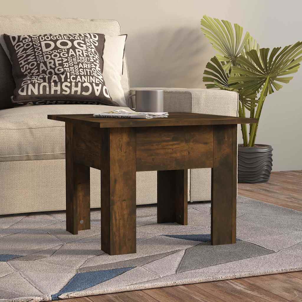 vidaXL Coffee Table | Smoked Oak | Engineered Wood | 55x55x42 cm | Coffee Table 1
