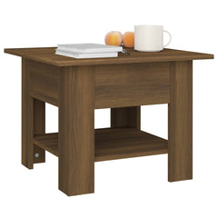 vidaXL Coffee Table Brown Oak 55x55x42 cm Engineered Wood 5