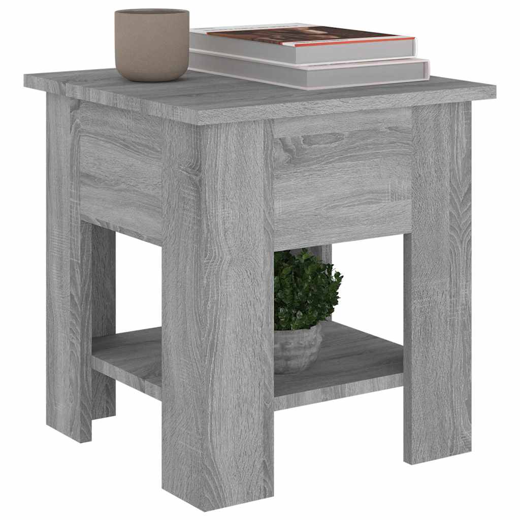 vidaXL Coffee Table Grey Sonoma 40x40x42 cm Engineered wood 5