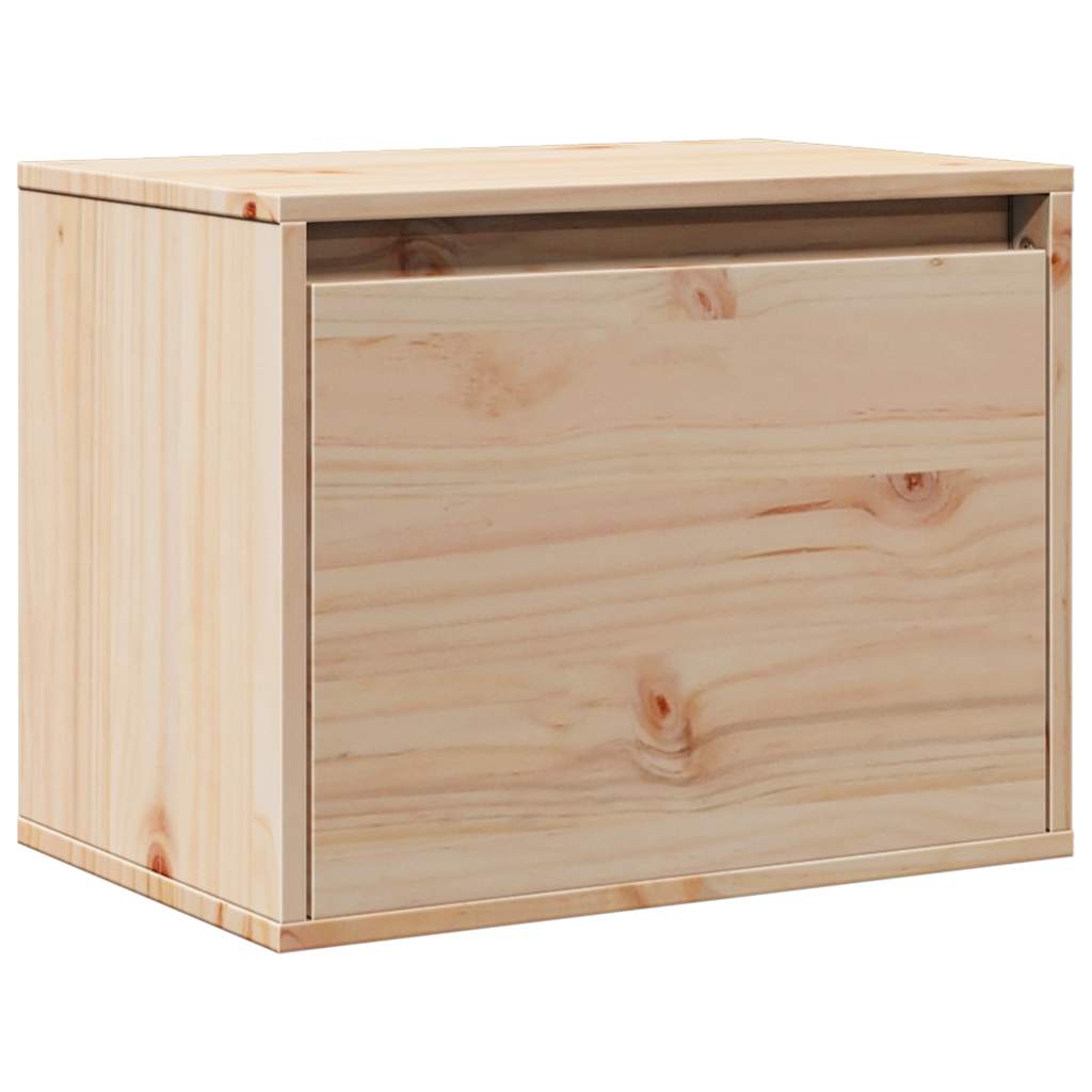 vidaXL Wall Cabinet | Pine | Solid pinewood | 45x30x35 cm | Wall mounting 2
