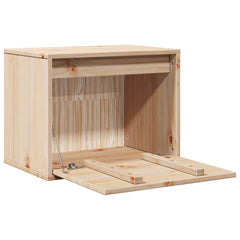 vidaXL Wall Cabinet | Pine | Solid pinewood | 45x30x35 cm | Wall mounting 5