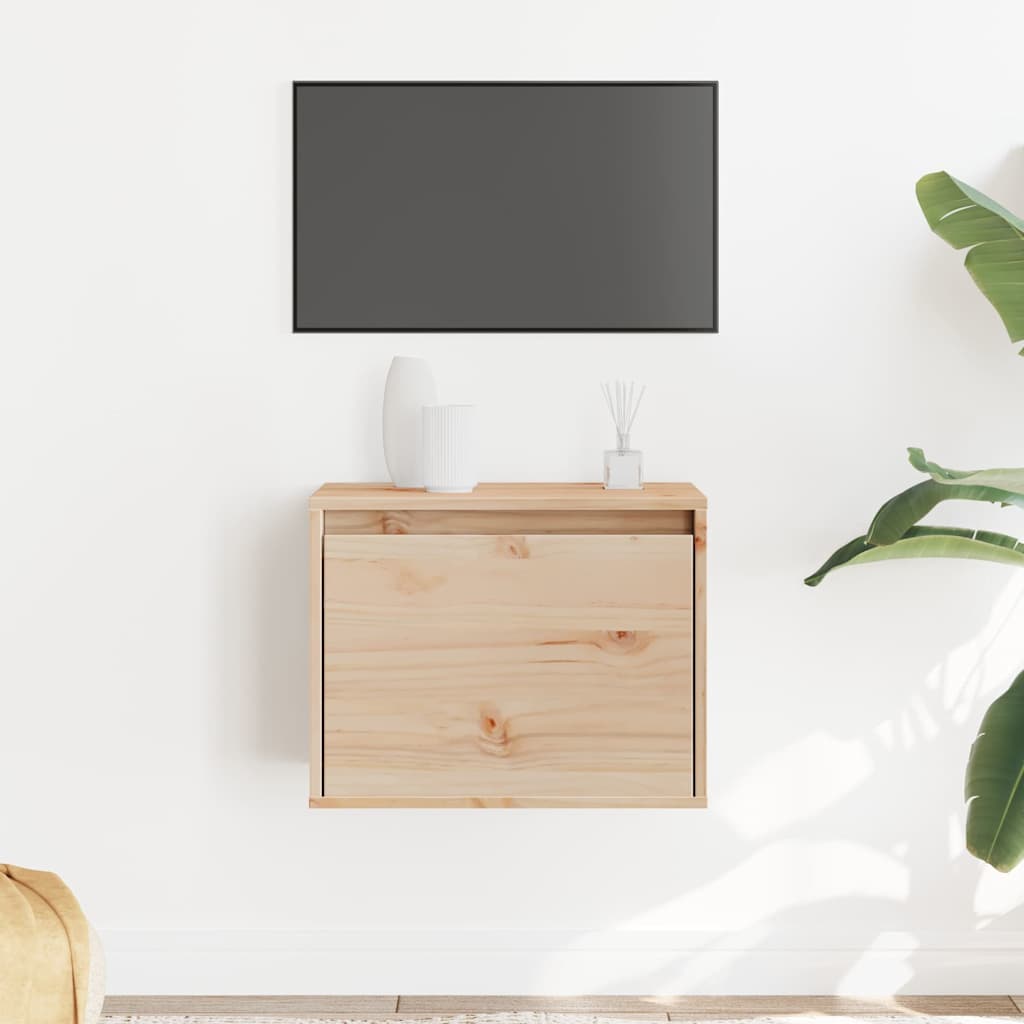 vidaXL Wall Cabinet | Pine | Solid pinewood | 45x30x35 cm | Wall mounting 1