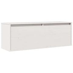 vidaXL Wall Cabinet White 100x30x35 cm Solid Wood Pine 2