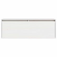 vidaXL Wall Cabinet White 100x30x35 cm Solid Wood Pine 4