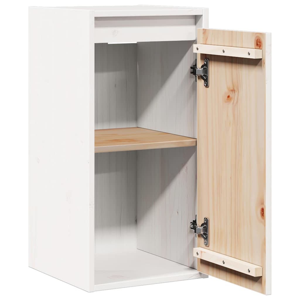 vidaXL Wall Cabinet | White | Solid pinewood | 30x30x60 cm | Wall Cabinet 5