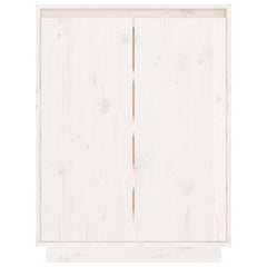 vidaXL Shoe Cabinet | White | Solid pinewood | Medium | Shoe Cabinet 5