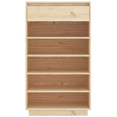 vidaXL Shoe Cabinet 60x34x105 cm Solid Wood Pine 5