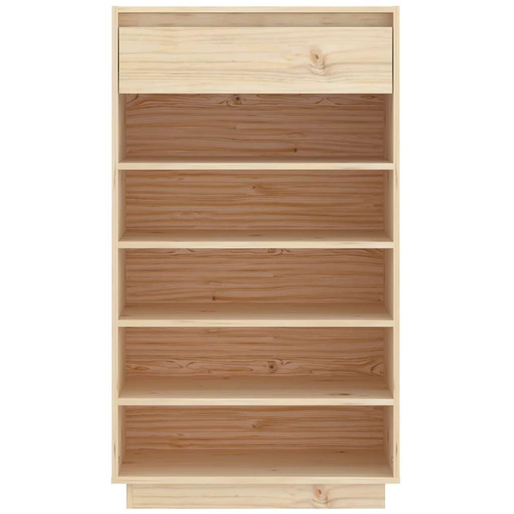 vidaXL Shoe Cabinet 60x34x105 cm Solid Wood Pine 5