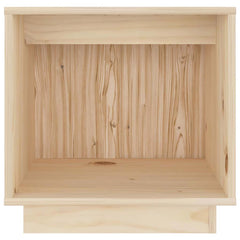 vidaXL Bedside Cabinet | Set of 2 | Natural Wood | Solid pinewood | Medium 5