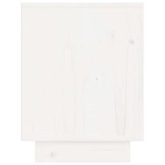 vidaXL Bedside Cabinet | White | Solid pinewood | 40x30x40 cm | Bedside Cabinet 5