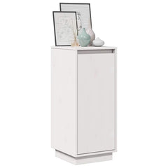 vidaXL Sideboard | Set of 2 | White | Solid pinewood | 31.5x34x75 cm | Sideboard 4