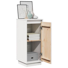 vidaXL Sideboard | Set of 2 | White | Solid pinewood | 31.5x34x75 cm | Sideboard 5