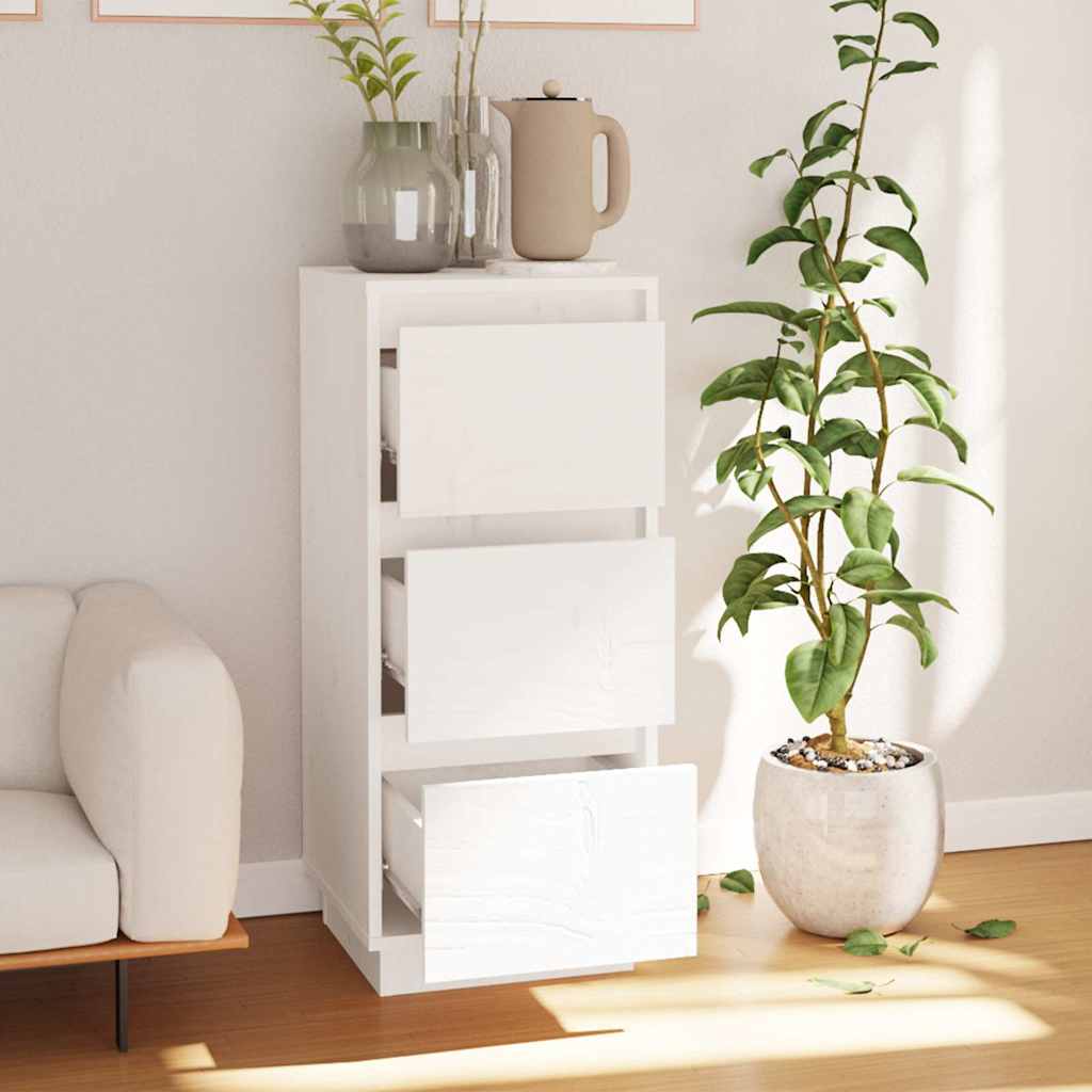 vidaXL Sideboard | White | Solid pinewood | Medium | Sideboard | Rectangular 3