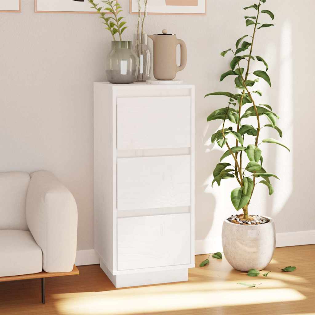 vidaXL Sideboard | White | Solid pinewood | Medium | Sideboard | Rectangular 1