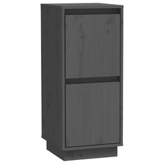 vidaXL Sideboard | Set of 2 | Grey | Solid pine wood, MDF | Medium | Sideboard 4