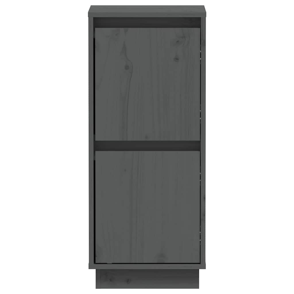 vidaXL Sideboard | Set of 2 | Grey | Solid pine wood, MDF | Medium | Sideboard 5