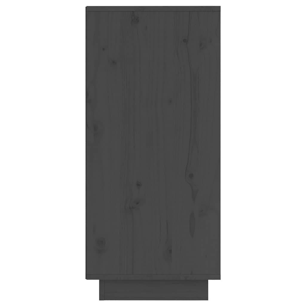 vidaXL Sideboard | Set of 2 | Grey | Solid pine wood, MDF | Medium | Sideboard 6