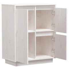 vidaXL Sideboard | White | Solid pine wood | Medium | Sideboard | Rectangular 6