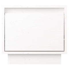 vidaXL Bedside Cabinet | White | Solid pinewood | Compact | Storage 4