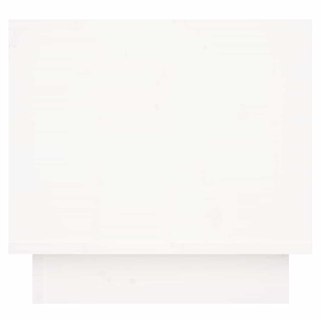 vidaXL Bedside Cabinet | White | Solid pinewood | Compact | Storage 6