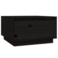 vidaXL Coffee Table | Black | Solid Pine Wood | Medium | Coffee Table 2