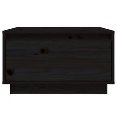 vidaXL Coffee Table | Black | Solid Pine Wood | Medium | Coffee Table 5