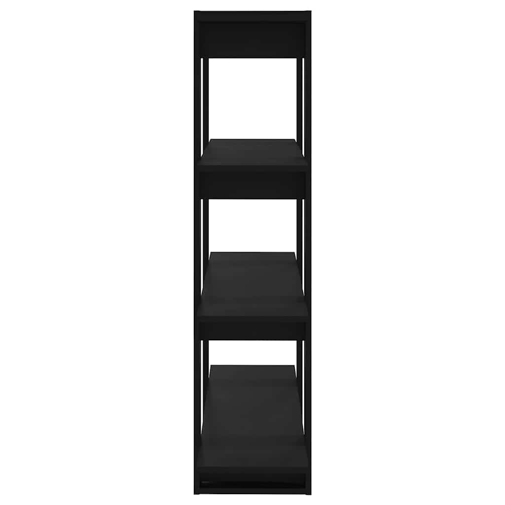 vidaXL Book Cabinet | Black | Engineered wood | Medium | Book Cabinet 4
