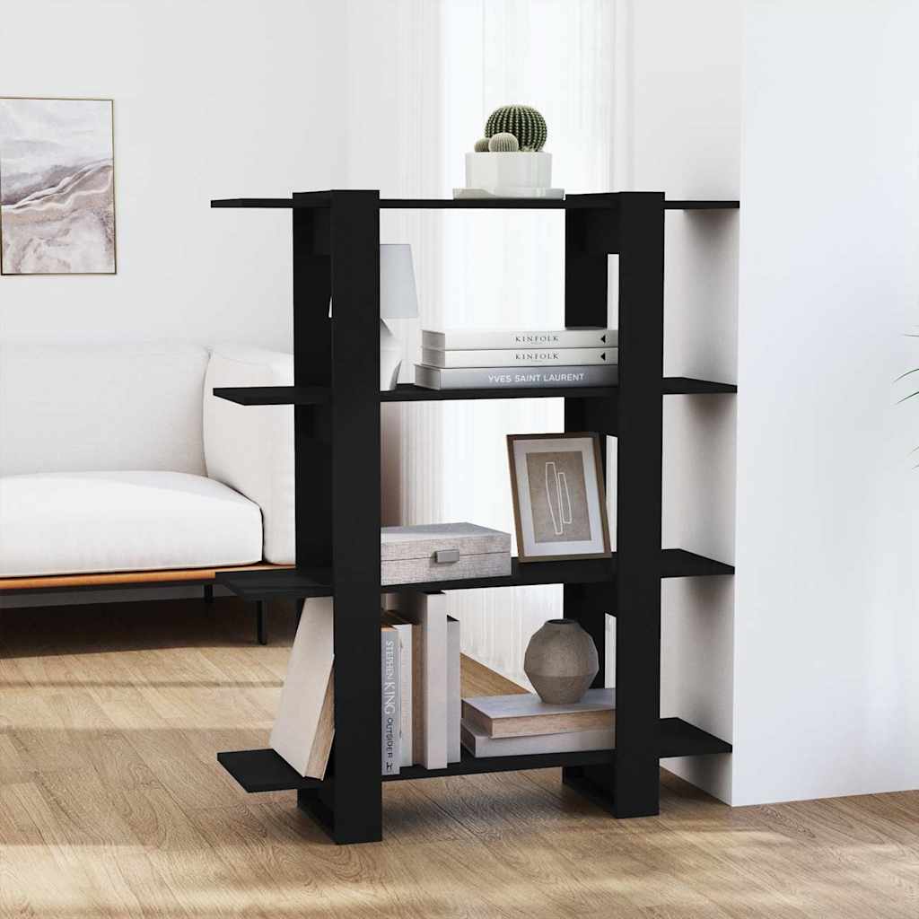 vidaXL Book Cabinet | Black | Engineered wood | Medium | Book Cabinet 1