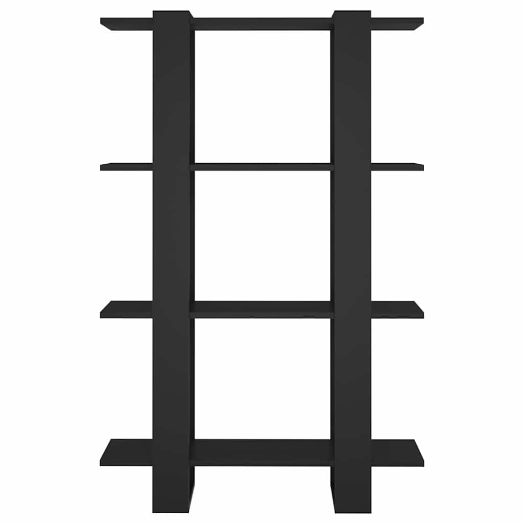 vidaXL Book Cabinet | Black | Engineered Wood | Medium | Book Storage 5
