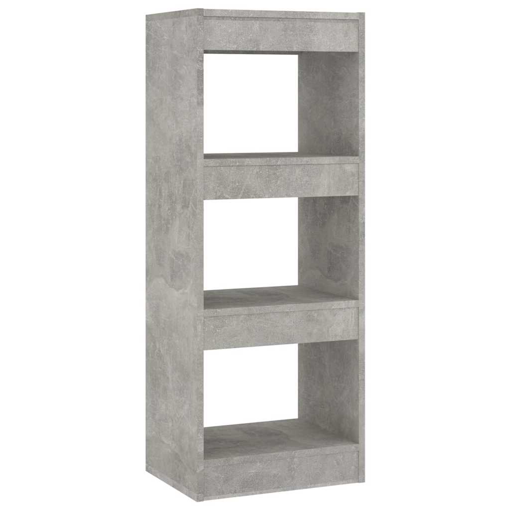 vidaXL Book Cabinet | Concrete grey | Engineered wood | Compact | Book Cabinet 2