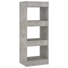 vidaXL Book Cabinet | Concrete grey | Engineered wood | Compact | Book Cabinet 2