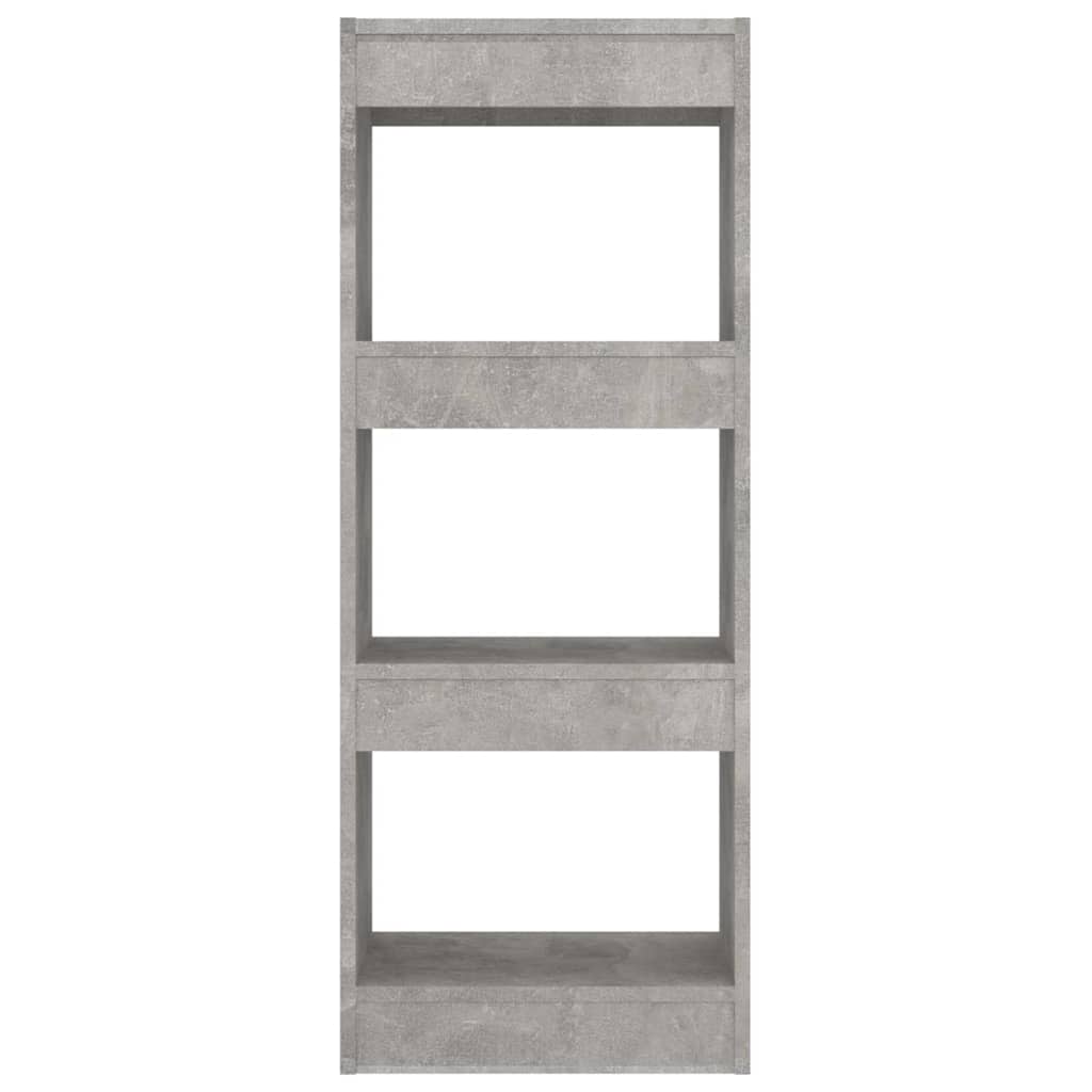vidaXL Book Cabinet | Concrete grey | Engineered wood | Compact | Book Cabinet 5