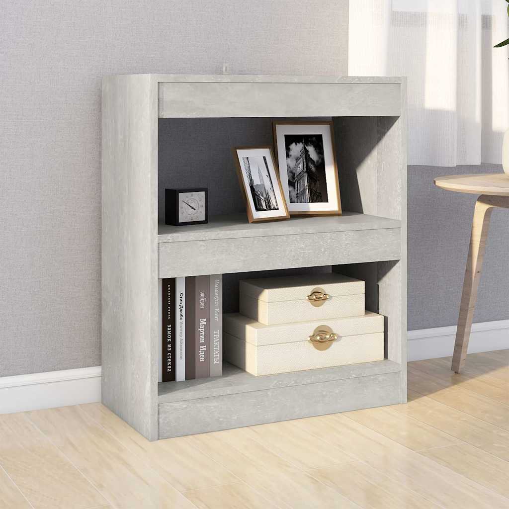 vidaXL Book Cabinet | Concrete Grey | Engineered wood | Medium | Book Cabinet 3