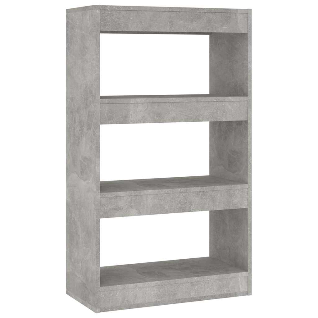 vidaXL Book Cabinet | Concrete grey | Engineered wood | Medium | Book Cabinet 2