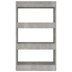 vidaXL Book Cabinet | Concrete grey | Engineered wood | Medium | Book Cabinet 5