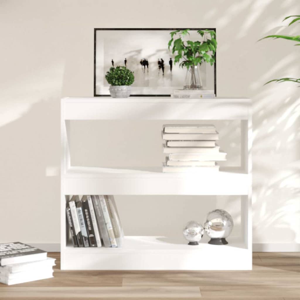 vidaXL Book Cabinet | White | Engineered wood | Medium | Book Cabinet 1