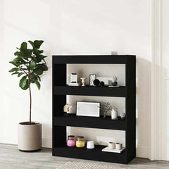 vidaXL Book Cabinet | Black | Engineered wood | Medium | Book Cabinet 3