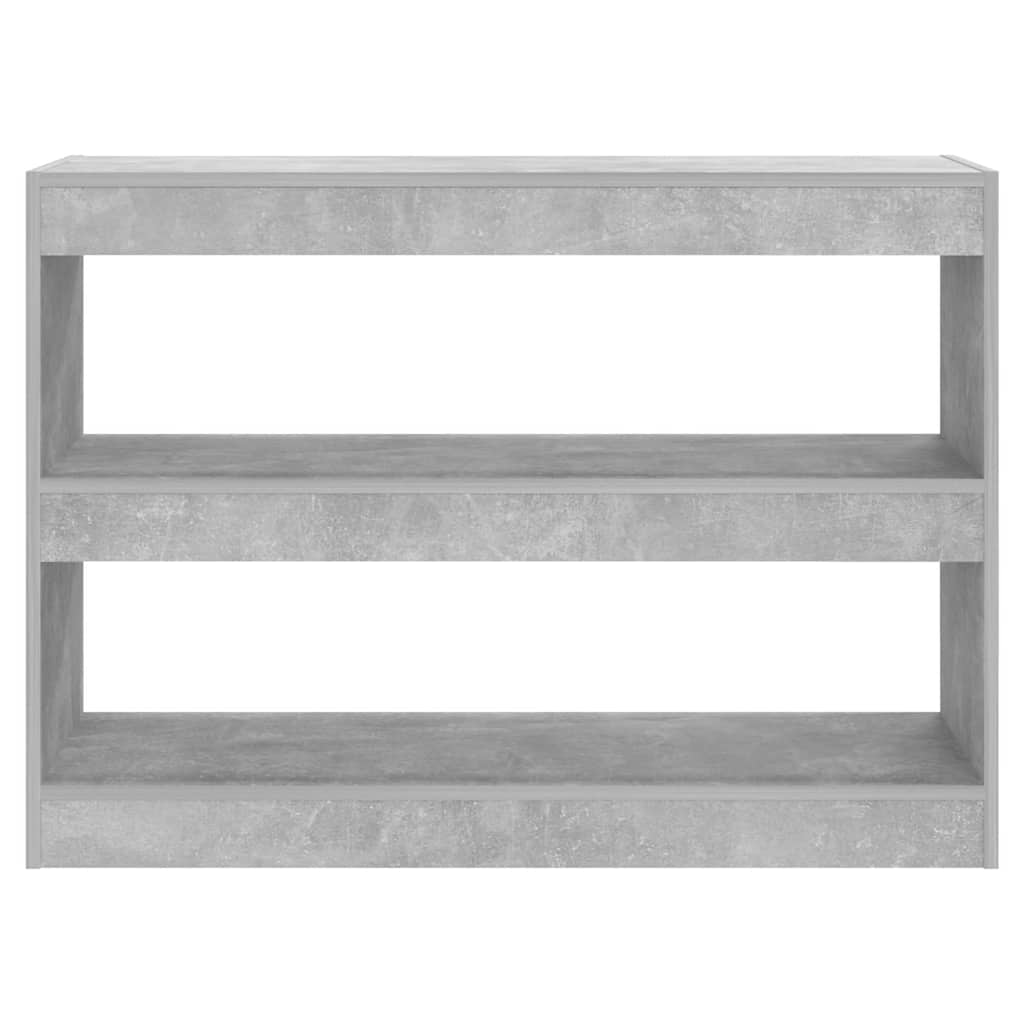 vidaXL Bookcase | Concrete grey | Engineered wood | Medium | Bookcase 3