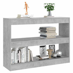 vidaXL Bookcase | Concrete grey | Engineered wood | Medium | Bookcase 5