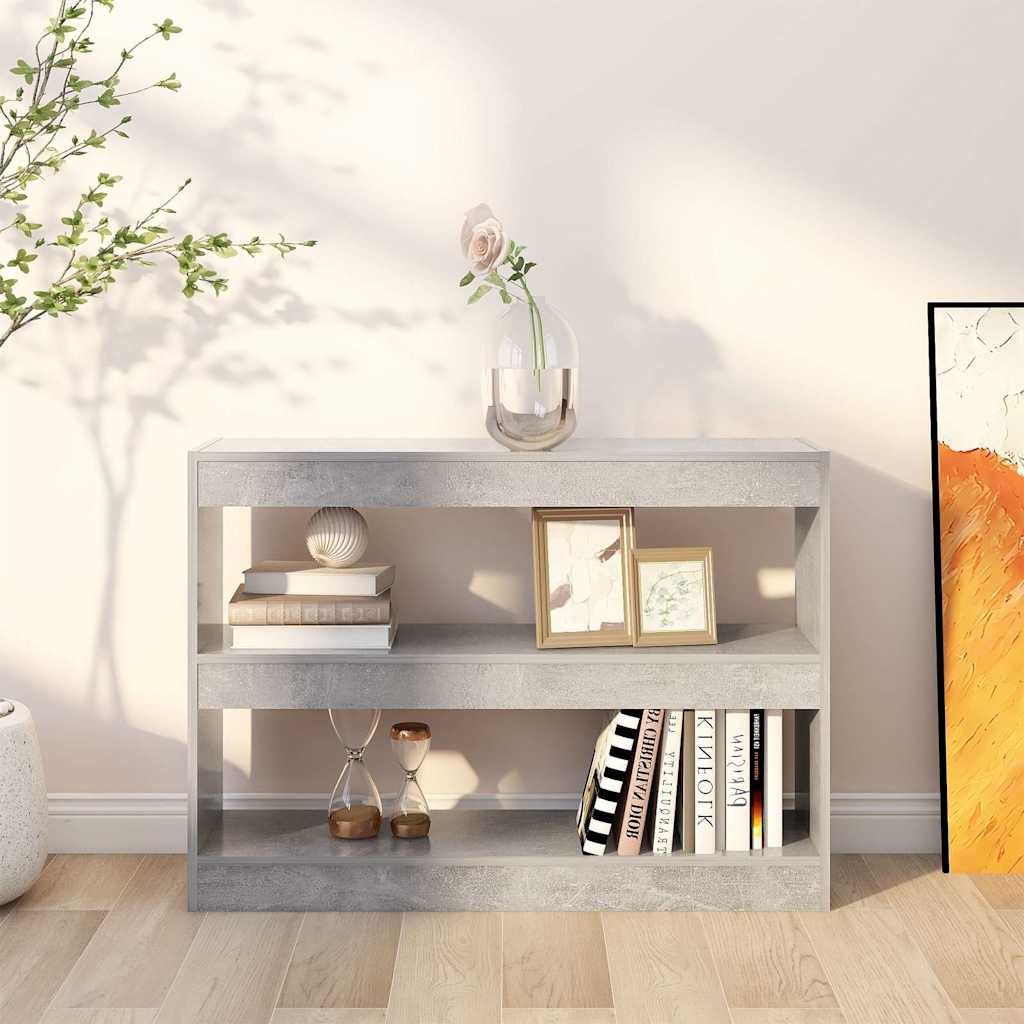 vidaXL Bookcase | Concrete grey | Engineered wood | Medium | Bookcase 6