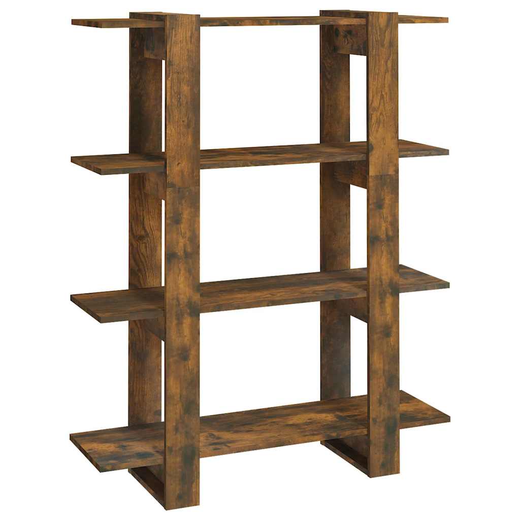 vidaXL Book Cabinet | Smoked oak | Engineered wood | Medium | Book Cabinet 2