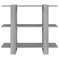 vidaXL Book Cabinet | Grey Sonoma | Engineered wood | Medium | Storage 3