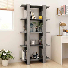 vidaXL Book Cabinet | Grey sonoma | Engineered wood | Large | Book Cabinet 3