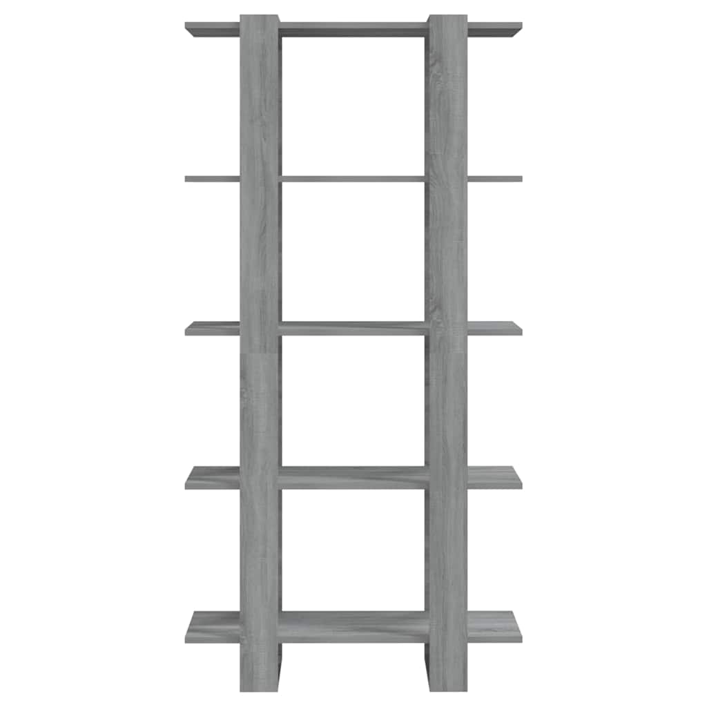 vidaXL Book Cabinet | Grey sonoma | Engineered wood | Large | Book Cabinet 5