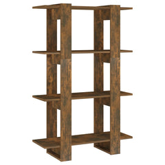 vidaXL Book Cabinet/Room Divider Smoked Oak 80x30x123.5 cm 2