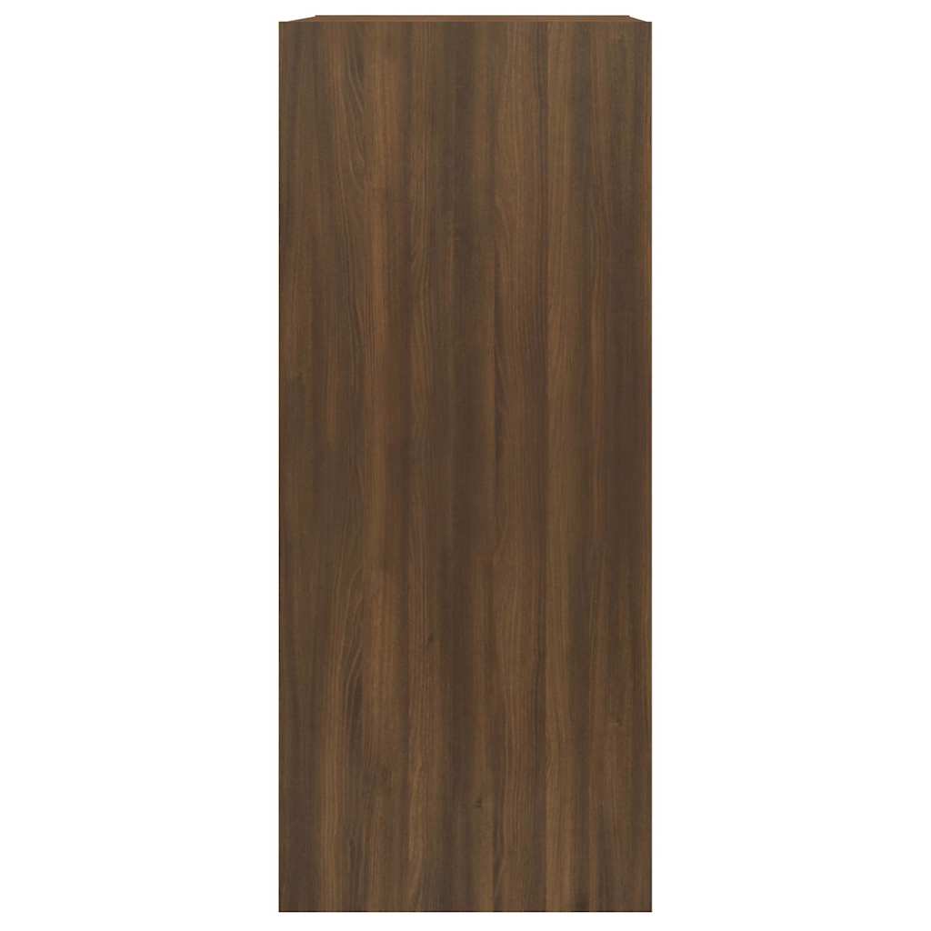 vidaXL Book Cabinet | Brown oak | Engineered wood | 40 x 30 x 72 cm 4
