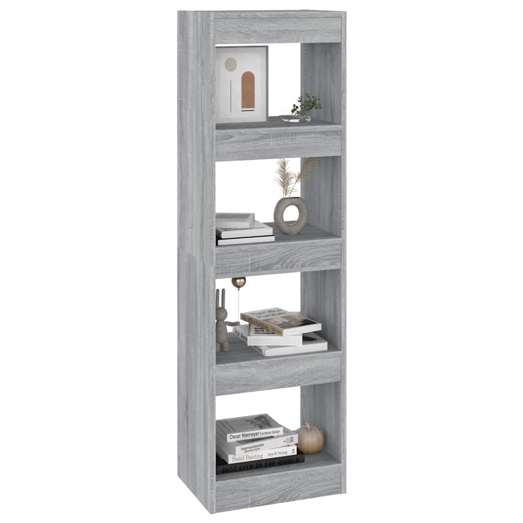 vidaXL Book Cabinet | Grey Sonoma | Engineered Wood | Medium | Book Cabinet 5