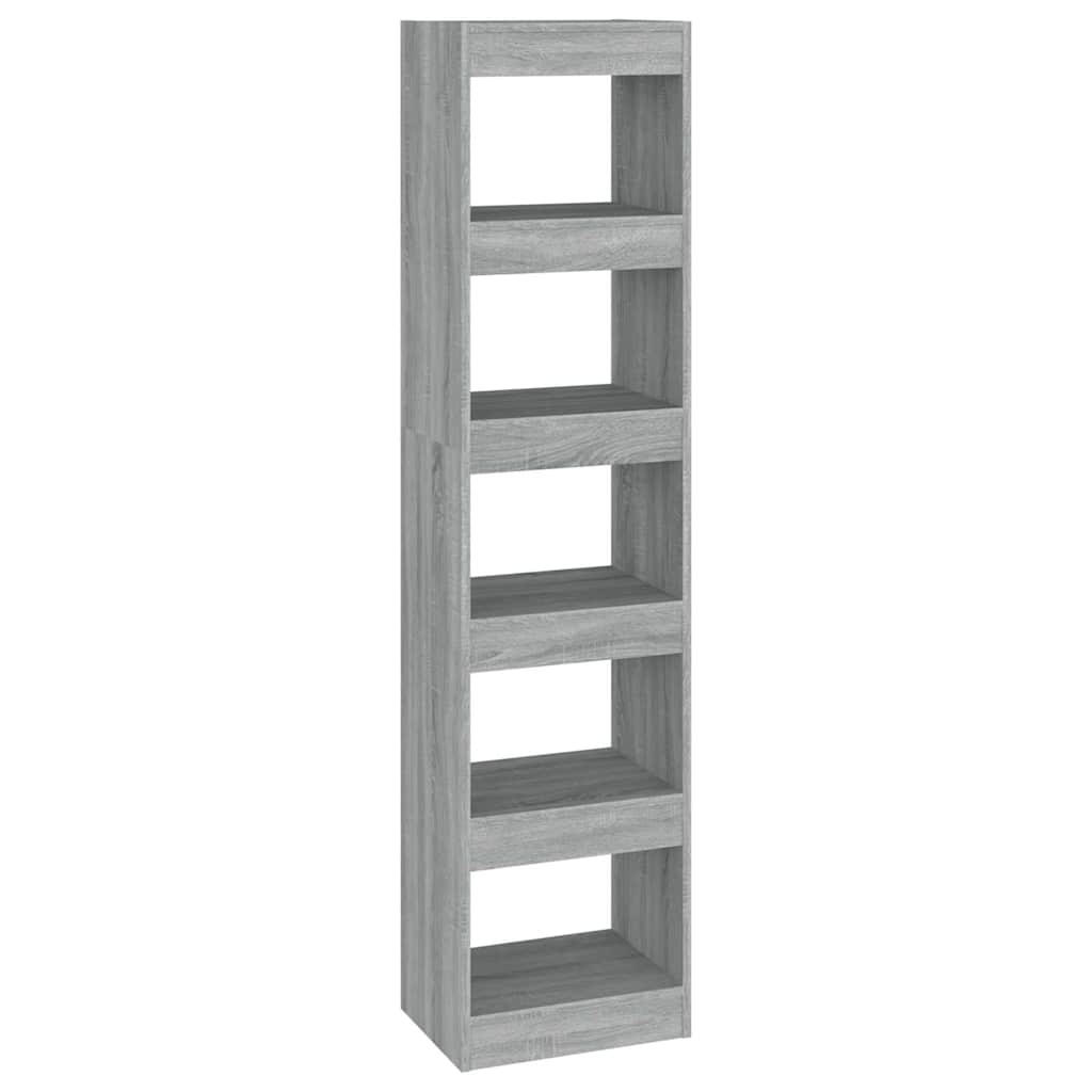 vidaXL Bookcase | Grey Sonoma | Engineered wood | Medium | Bookcase 2