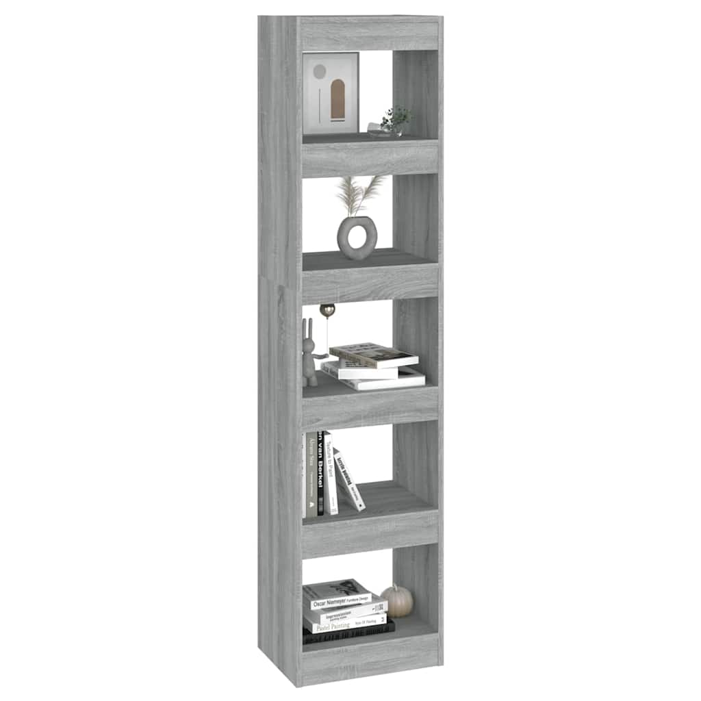 vidaXL Bookcase | Grey Sonoma | Engineered wood | Medium | Bookcase 5